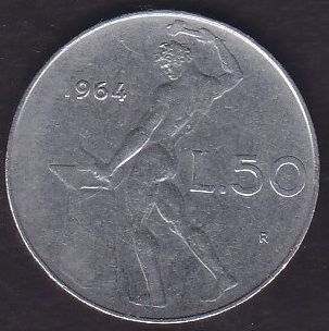 İtalya 50 Liret 1964