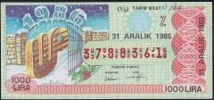 1985 31 Aralık Yarım Bilet - Z Serisi