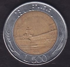 İtalya 500 Liret 1985