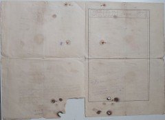 Osmanlıca Hakani Defteri Tapu kaydı 57 x 40 cm Kabartmalı soğuk mühürlü