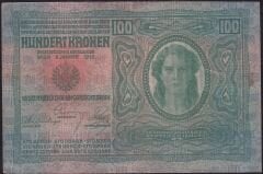 Avusturya Macaristan 100 Korona 1912 Çok Çok Temiz+