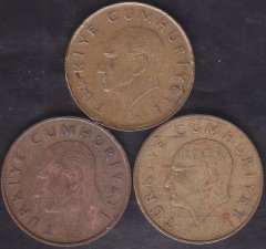 1989 ,1990 ,1991 Yılı 500 Lira  3' lü Lot