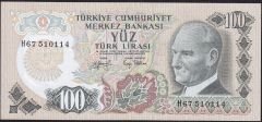 6.Emisyon 2.Tertip 100 Lira H67 510114 Çilaltı Çil