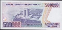 7.Emisyon 3.Tertip 500000 Lira F54 578162 Çilaltı Çil