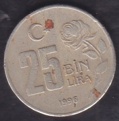 1996 Yılı 25 Bin Lira