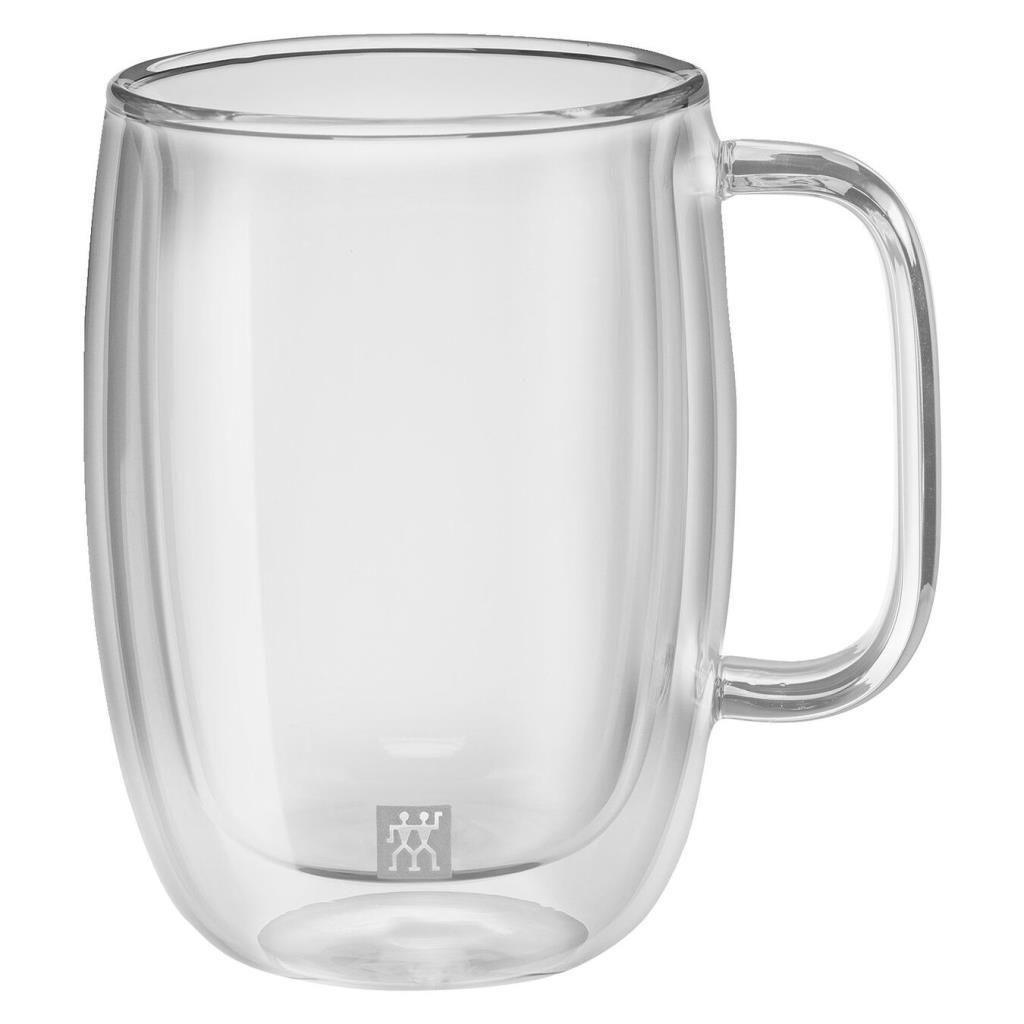 Zwilling 395001140 Çift Camlı Kulplu 2'li Latte Bardağı Seti