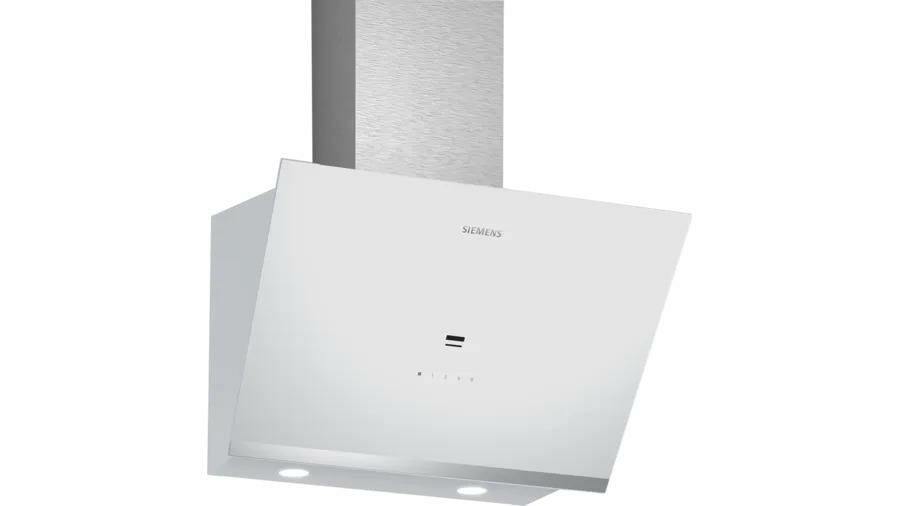 Siemens LC67KPJ20T iQ500 Duvar Tipi Davlumbaz 60 cm Beyaz Cam Yüzey