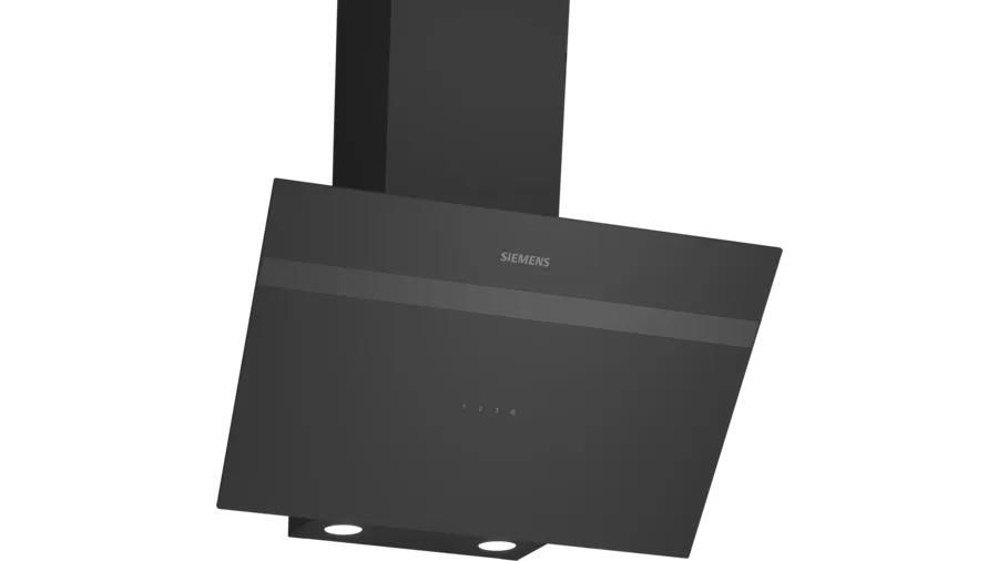 Siemens LC64KPJ60T iQ100 Duvar Tipi Davlumbaz 60 cm Siyah Cam