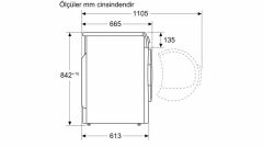 Siemens WQ45B2AXTR  iQ700 Isı Pompalı Kurutma Makinesi Gümüş