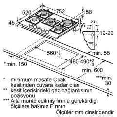 Siemens EP7A6QB10 iQ500 Sert Cam 75 Cm Siyah Ocak