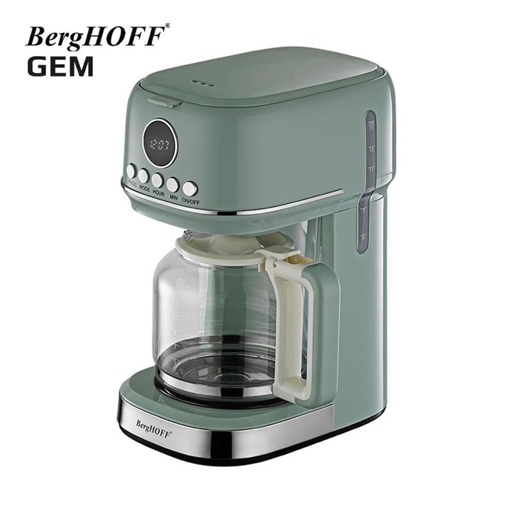 BergHOFF 7950401 GEM RETRO bardak Mint Yeşil Filtre Kahve Makinesi