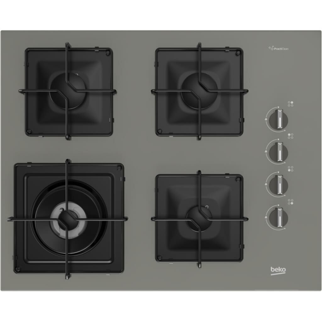 Beko BOCD K 6510 EWG Ankastre Gri Cam Ocak