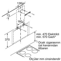 Siemens LC68KAK60T iQ300 Duvar Tipi Davlumbaz Siyah 60 Cm