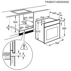 Electrolux EZB3430AOK Ankastre Fırın Siyah