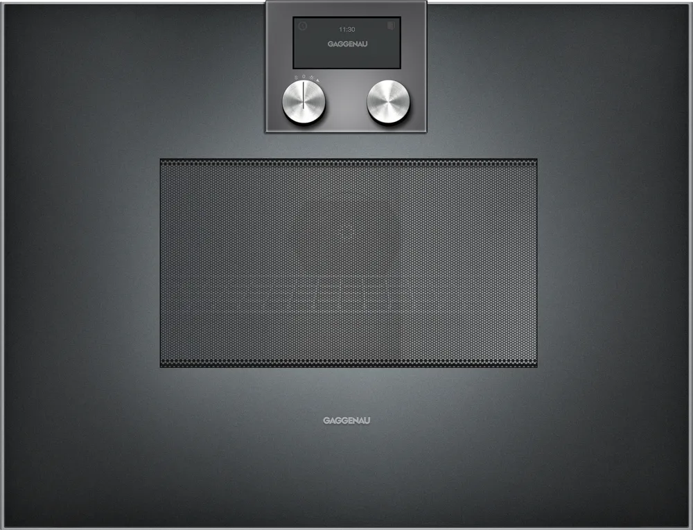 Gaggenau BM451100 400 Serisi Kombine Özellikli Mikrodalga Fırın 60x45 cm Sol Menteşe Antrasit