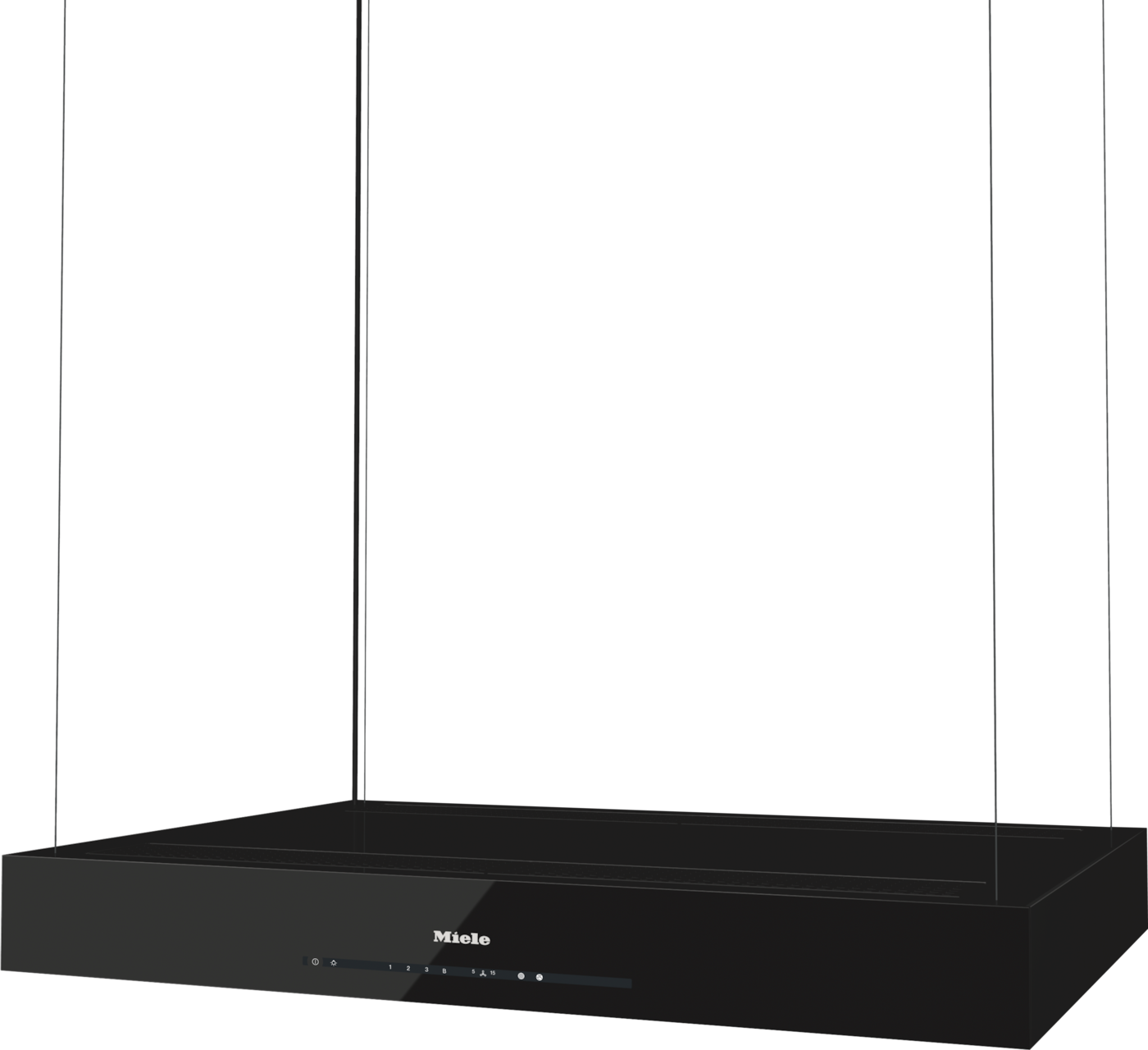 Miele DA 6708 D Aura Edition 6000 Ada Tipi Davlumbaz Obsidian Siyahı