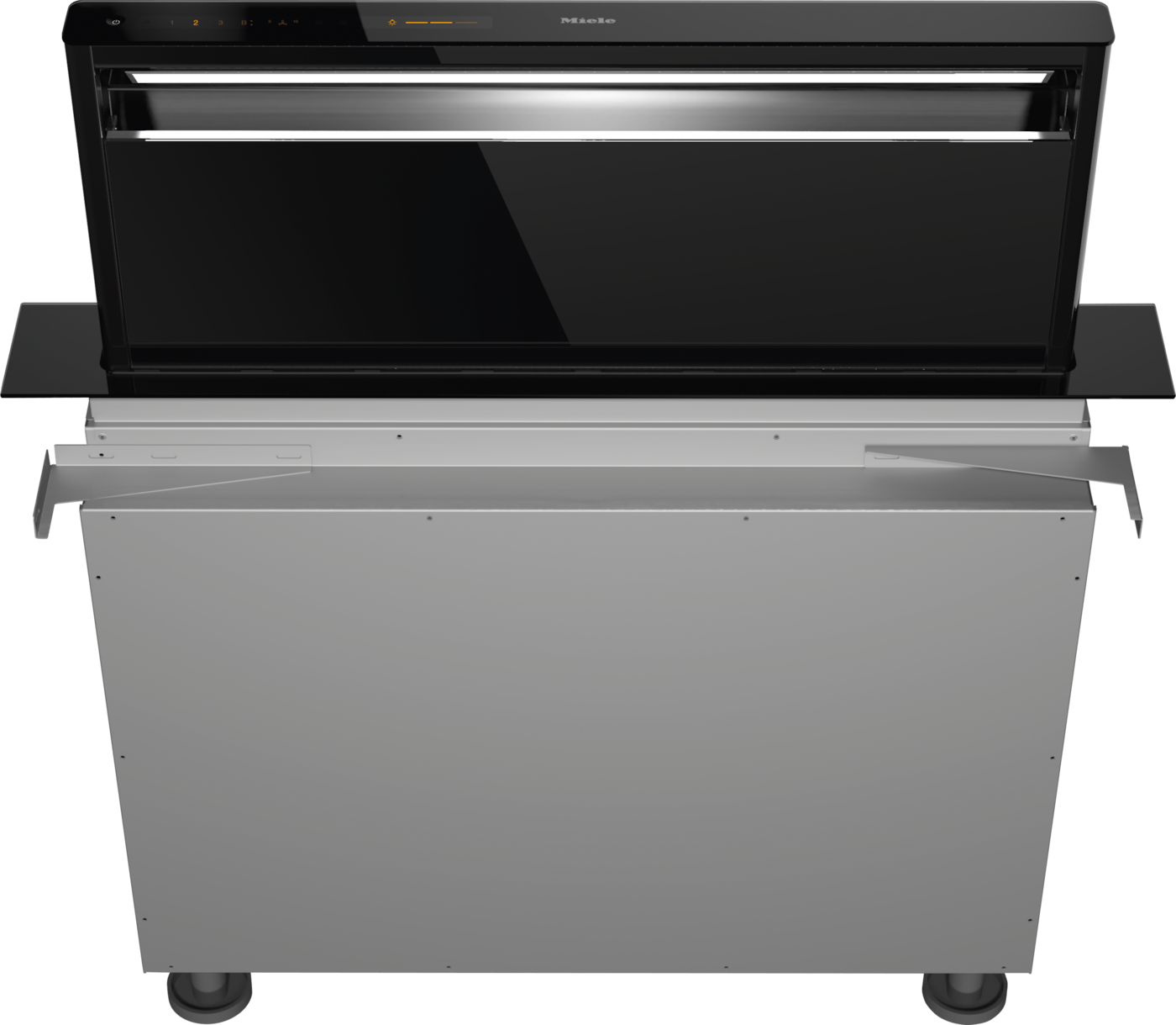 Miele DAD 4841 Black Levantar Asansör Tipi Davlumbaz Obsidian Siyahı