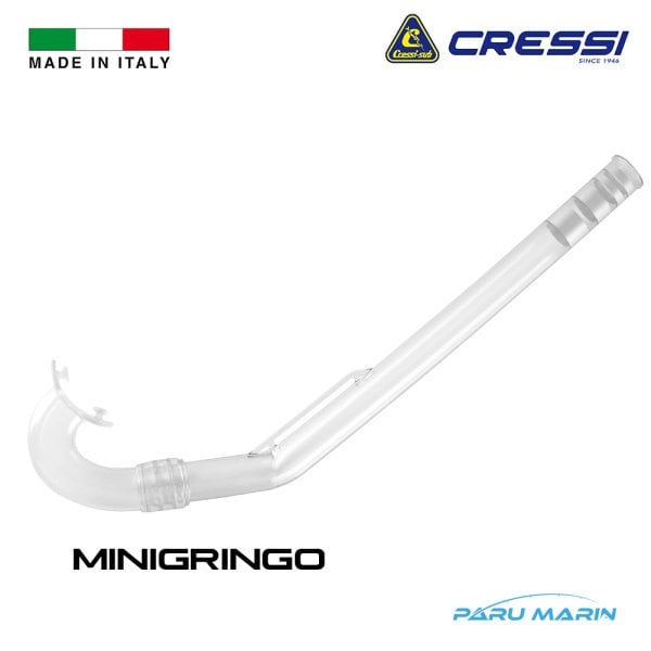 Cressi Minigringo Şnorkel 7-15 Yaş Şeffaf