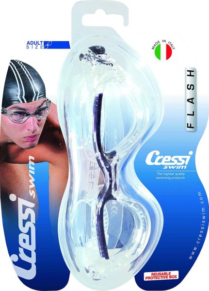 Cressi Flash Clear / Blue Yüzücü Gözlüğü