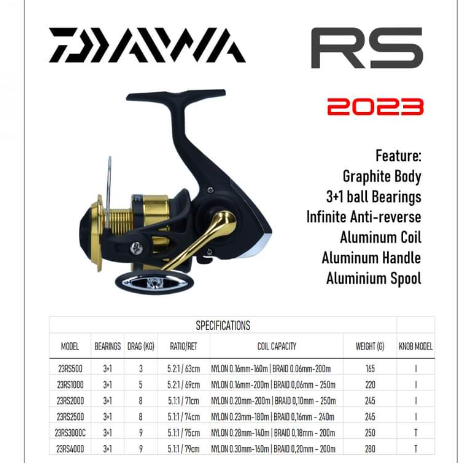Daiwa RS 1000 Spin Olta Makinesi (RS1000)