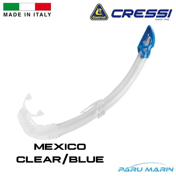 Cressi Mexico Şnorkel Şeffaf / Mavi