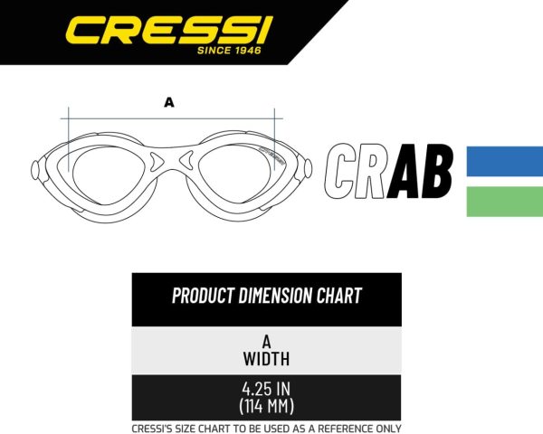 Cressi Crab 2-7 Yaş Mavi Yüzücü Gözlüğü