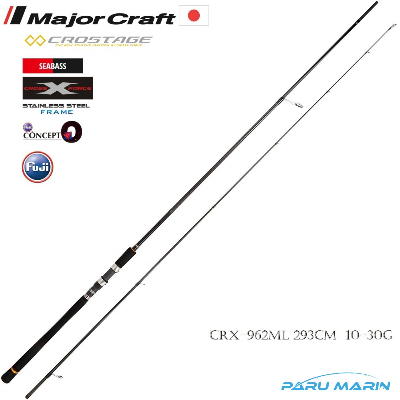 Major Craft Crostage New CRX-962ML Seabass Spin Kamış 293cm 10-30gr.