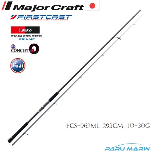 Major Craft Firstcast Seabass Spin Kamış FCS-962ML 293cm 10-30 gr.