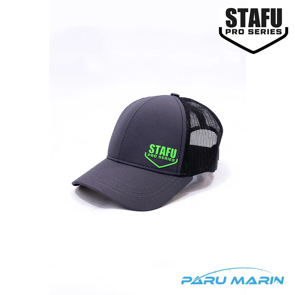 Stafu Pro - North Cap - Charcoal Şapka Neon Green