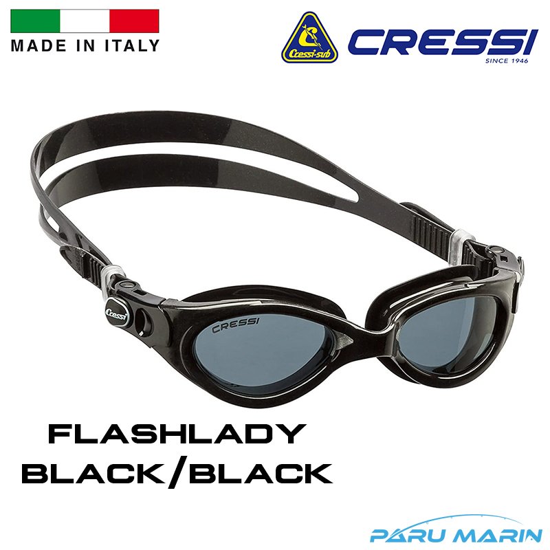 Cressi Flash LADY Bayan Black/Black Yüzücü Gözlüğü