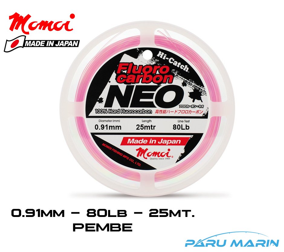 MOMOI Hi-Catch FC %100 Neo 80Lb. 25mt. Pink