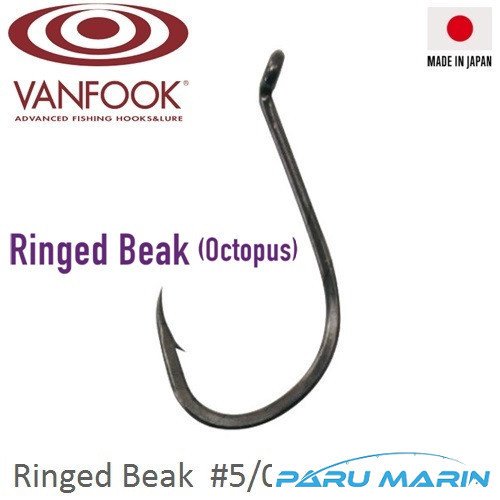 Vanfook Ringed Beak Ns Black 4Pcs / #5/0