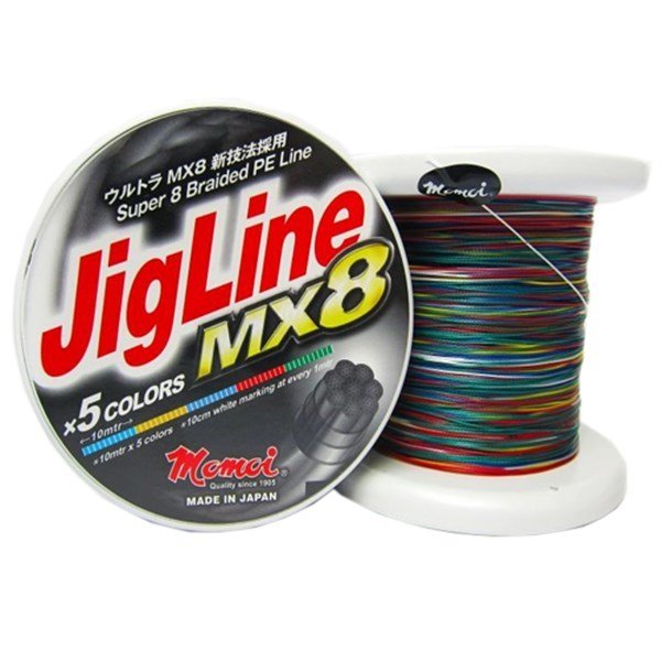 Momoi Jigline MX8 0.40mm 500mt. Multicolor İp Misina