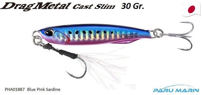 Duo Drag Metal Cast Slim Jig 30gr. PHA0187 / Blue Pink Sardine