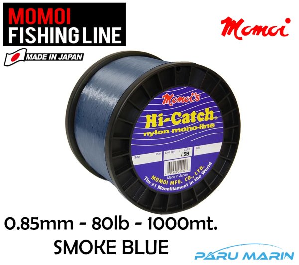 MOMOI HI-CATCH 80lb (0.85mm) 1000mt Smoke Blue Misina