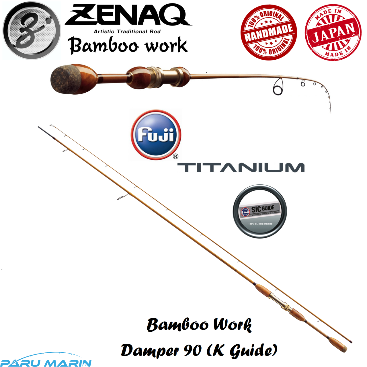Zenaq Bamboo Work Damper 90 (K) LRF & Light Spin Kamış 274 cm. 0.5-18 g.