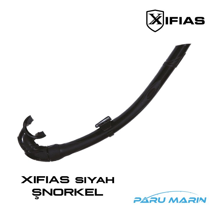 Xifias Siyah Soft Şnorkel