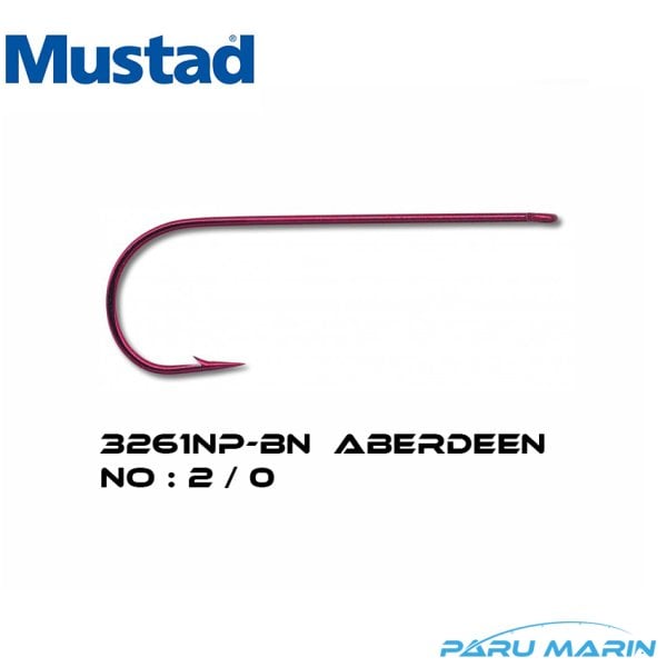Mustad 3261NP-BN Aberdeen No: 2/0 Uzun İğne