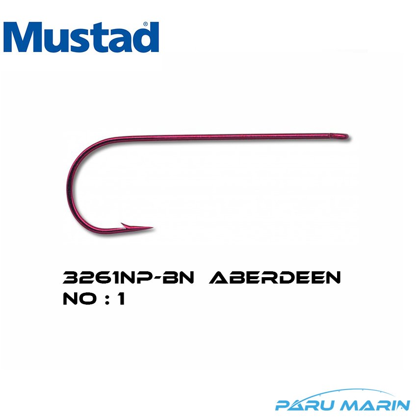 Mustad 3261NP-BN Aberdeen No: 1 Uzun İğne