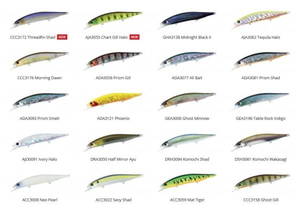 Duo Realis Jerkbait 120SP SW CPA3512 / Inakko Lime Chart