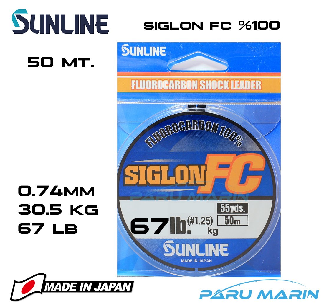 Sunline Siglon %100 Florokarbon Misina 0.74mm 50 Mt.