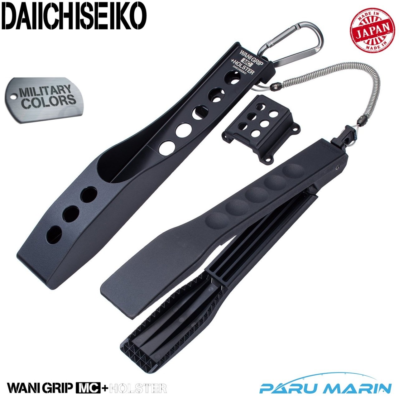 Daiichiseiko Wani Grip MC Balık Maşası 26 cm + Taşıma Kılıfı Black