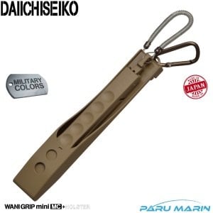 Daiichiseiko Wani Grip MC Mini Balık Maşası 21 cm + Taşıma Kılıfı Dark Earth