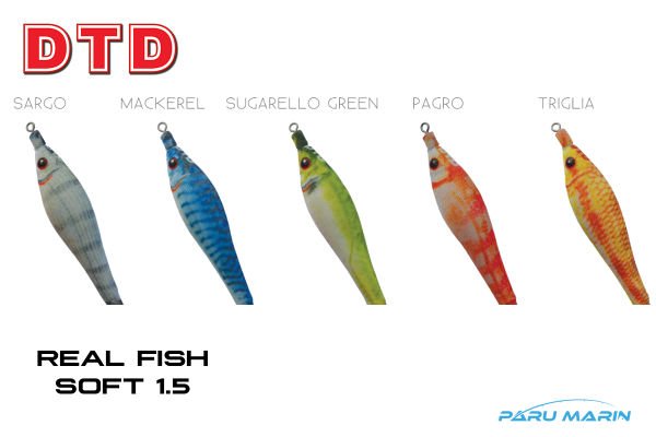 DTD Soft Real Fish 1.5 Serisi 55 mm. Red Glow
