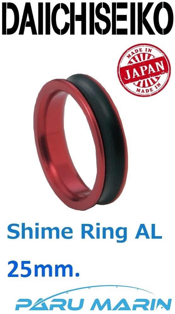 Daiichiseiko Shime Ring Düğüm Sıkma Yüzüğü 25 mm. Red