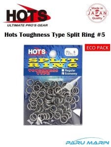 Hots Toughness Type Split Ring Halka No:5  45 Kg. / 100 Lb. Ekonomik Paket