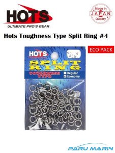 Hots Toughness Type Split Ring Halka No:4  40 Kg. / 90 Lb. Ekonomik Paket