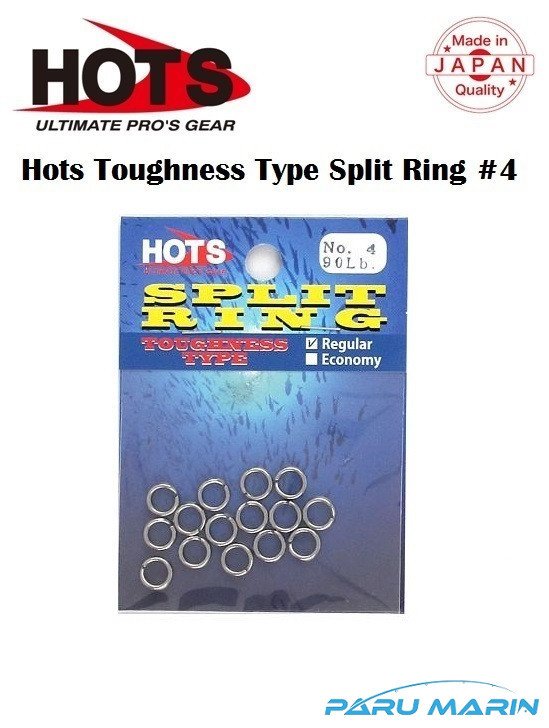 Hots Toughness Type Split Ring Halka No:4  40 Kg. / 90 Lb.