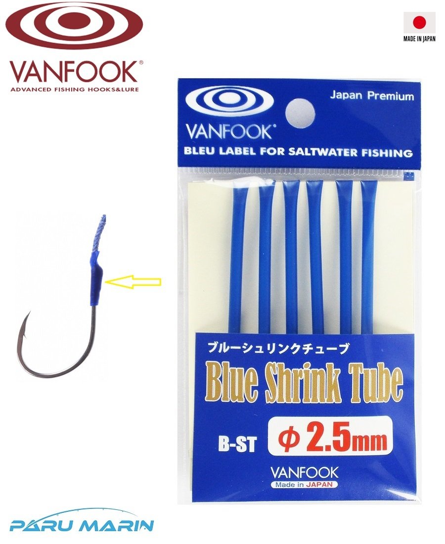 Vanfook B-ST Shrink Tube Asist İğne Makaronu 2.5mm 1mt. Mavi