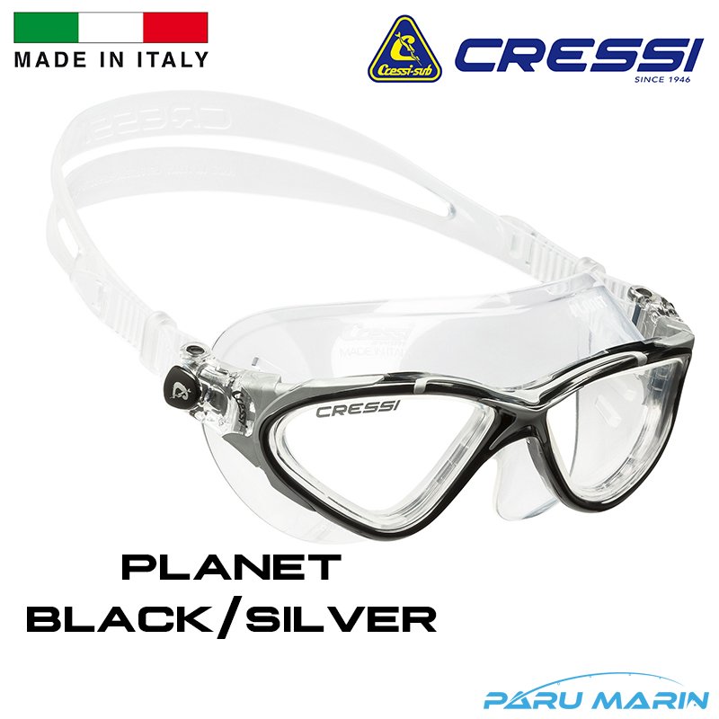 Cressi Planet Black / Silver Yüzücü Gözlüğü